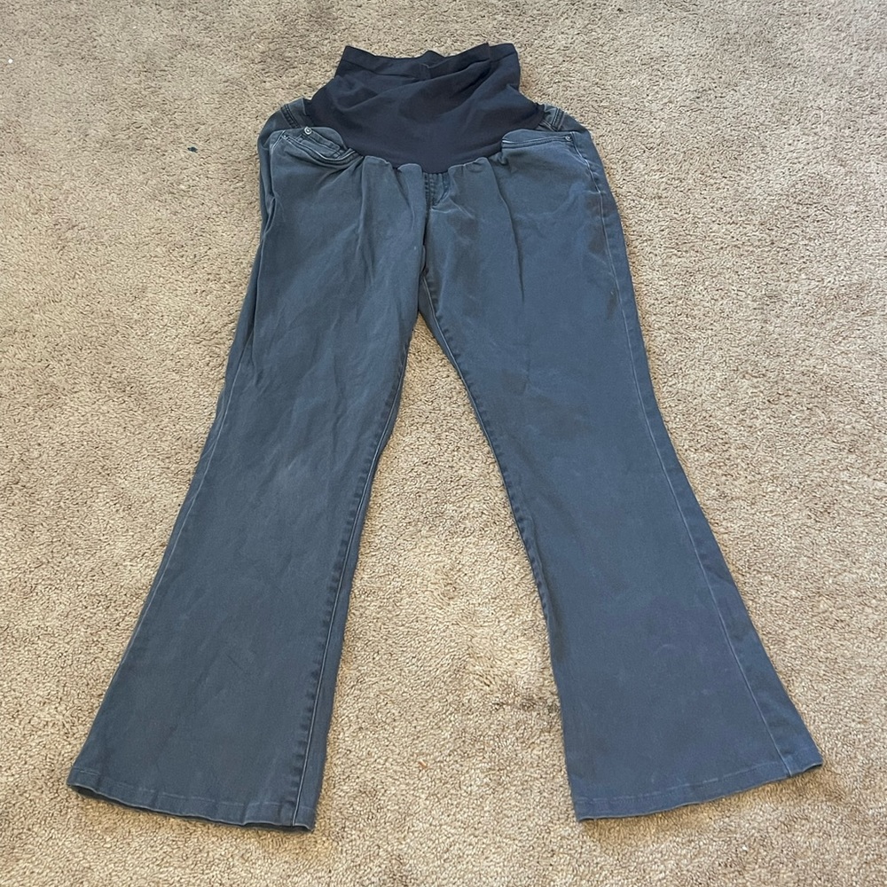 Indigo Blue Stretch Panel Maternity Jeans - Picture 2 of 7